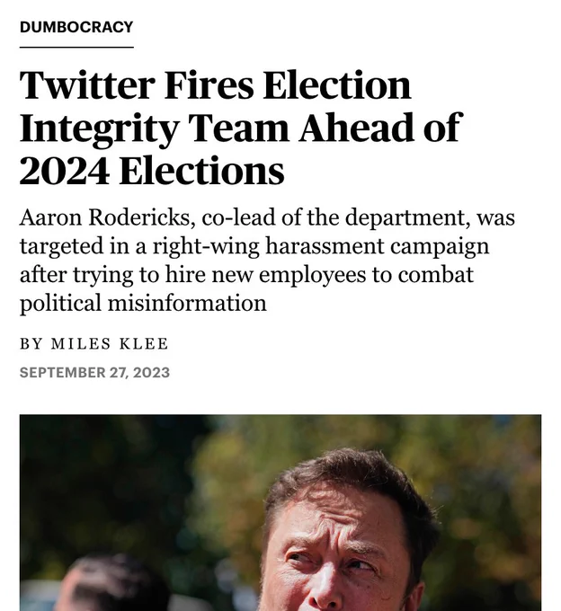 Screenshot of headlines from linked Rolling Stone article