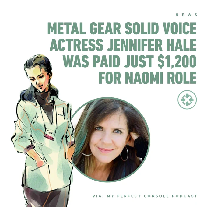 Metal Gear Solid Voice Actress Jennifer Hale Was Paid Just $1,200 for Naomi Role