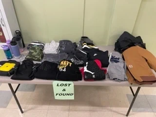Lost and Found Table