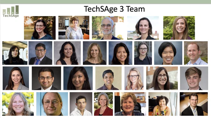 Collage of TechSAge 3 team member headshots
