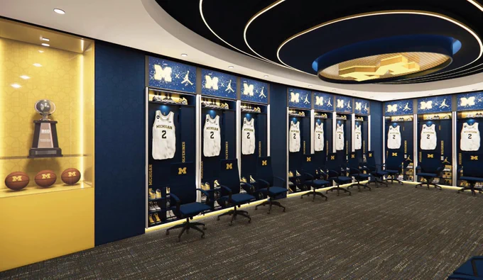 The Board of Regents approved a locker room renovation in the William Davidson Player Development Center, which will be completed by Fall 2024