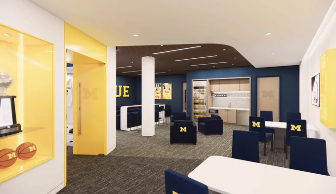 The Board of Regents approved a locker room renovation in the William Davidson Player Development Center, which will be completed by Fall 2024