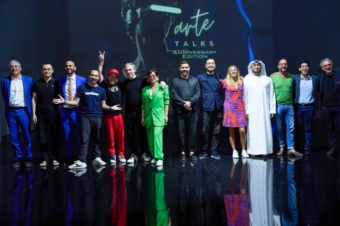 The anniversary edition of "arte Talks", held at the Theatre of Digital Art, marked a significant milestone in its year-long journey of advancing Web3 awareness and driving mainstream adoption. This special event assembled a highly-curated lineup of visionaries and pioneers from the world of WEB3 who contributed to an unforgettable evening.

arte Talks remains committed to providing a platform for further exploration and discussion of the transformative potential of WEB3 technology. Stay tuned for more exciting events as we continue to explore the boundless possibilities of WEB3 technology.