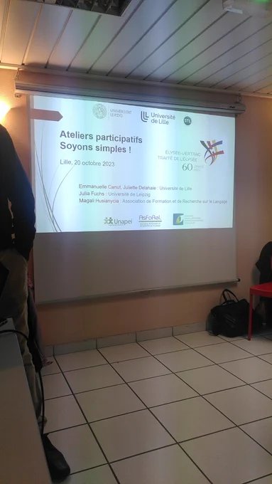 Projektion "Ateliers participatifs, soyons simple !