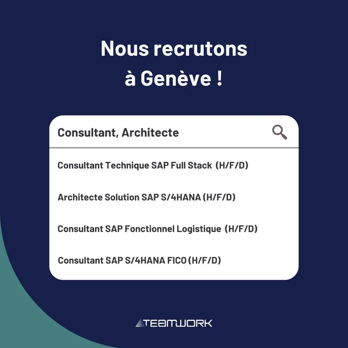 Recrutement Genève