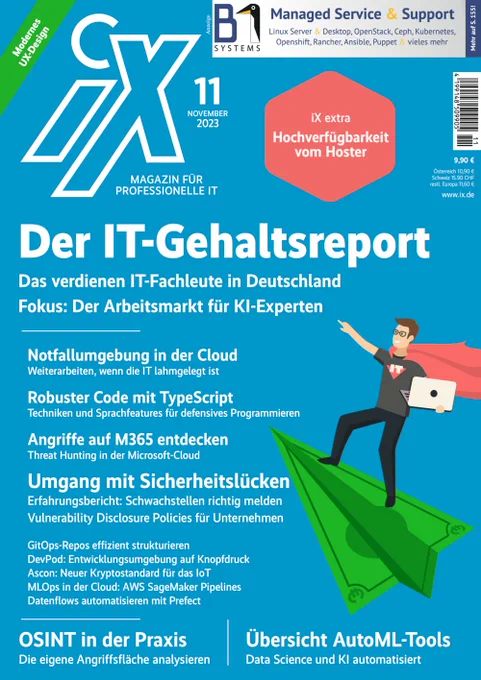 Cover der iX 11/23