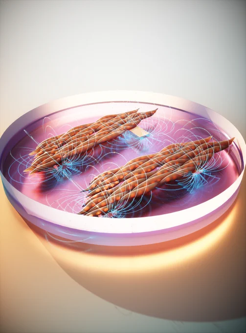 Image depicts new platform for magnetic matrix actuation enabling study of how tissues respond to dynamic mechanical cues in their environment. CREDIT Ella Marushchenko
