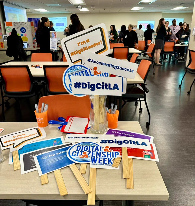 Image of Photo Booth signs for digital citizenship.