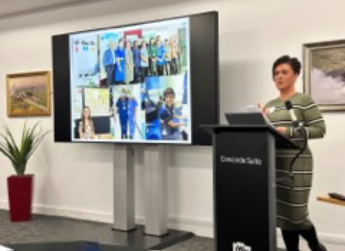 Renal Research Nurse speaking at the East of England regional Renal Nurse study day at IWM Duxford 19.10.23