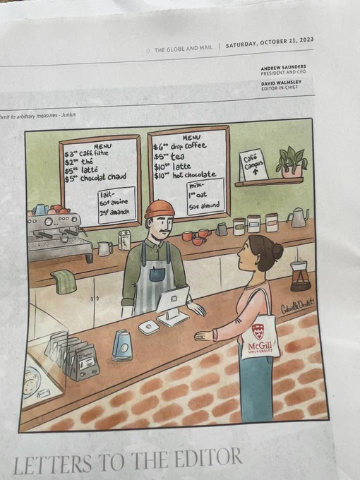 The same cartoon but in print