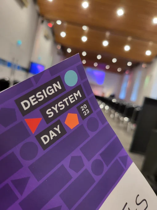 'Design System Day 2023' branded paper