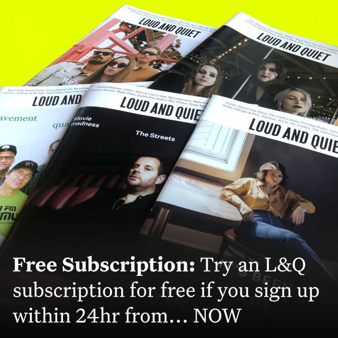 5 different copies of Loud And Quiet magazine, featuring boygenius. Pavement, The Streets, Angel Olsen and Dry Cleaning