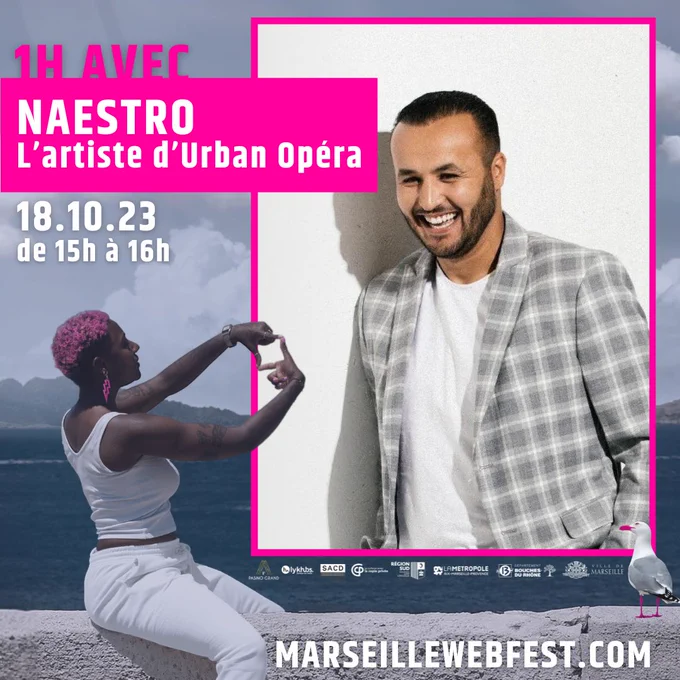 🎼1h avec #Naestro, success strory digne d'une série ! Artiste au talent incroyable, dont le parcours pourrait rivaliser avec une série à succès, oscillant entre frissons, compassion et joie.
🗓️ Mercredi 18 oct. à 15h à Marseille
🆓Inscription gratuite sur marseillewebfest.com
