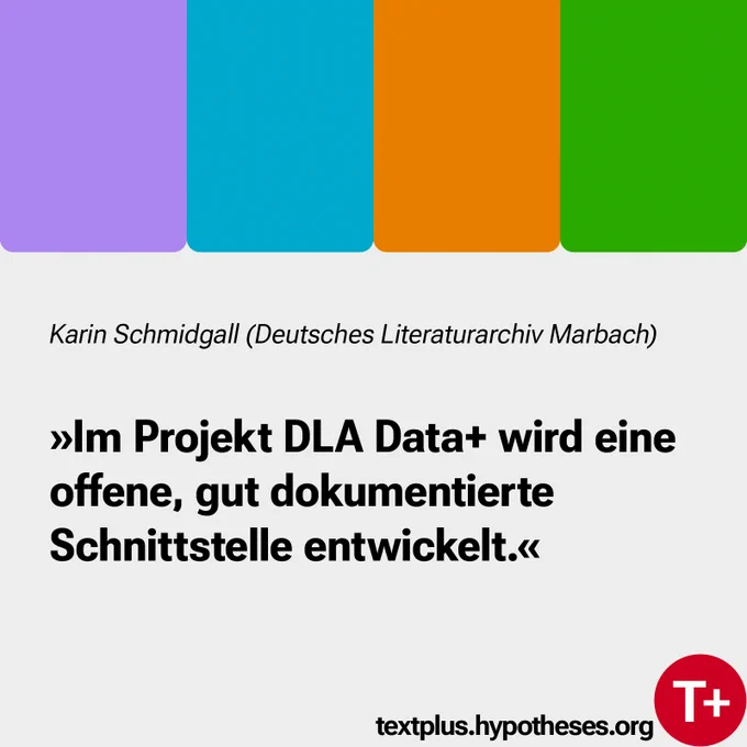 Karin Schmidgall: "Im Projekt DLA Data  wird eine offene, gut dokumentierte Schnittstelle entwickelt."