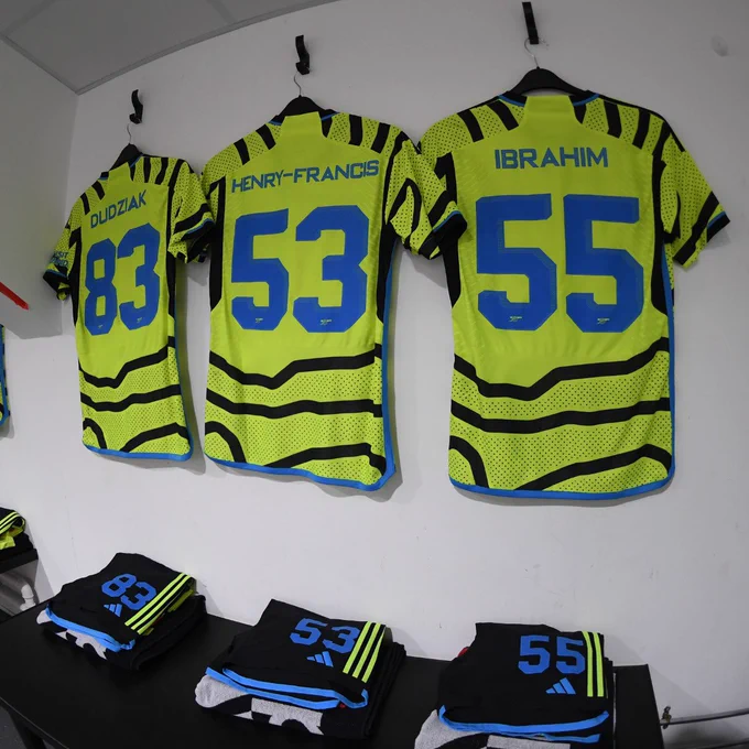 Arsenal U21 changing room