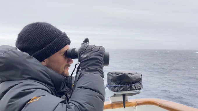 As part of his PhD, Angus is exploring ways to estimate how many and where baleen whales are in the Antarctica Peninsula region of the #southernocean.