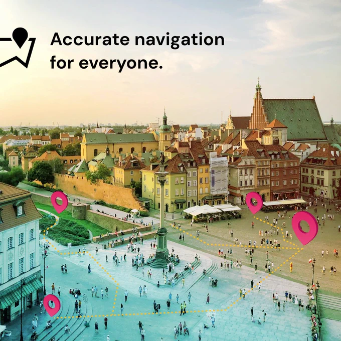 A image of several locations for Waymap can navigate you towards. 