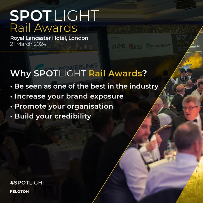 Why the SPOTLIGHT Rail Awards? Be seen as one of the best in the industry. Increase your brand exposure. Promote your organisation. Build your credibility. 