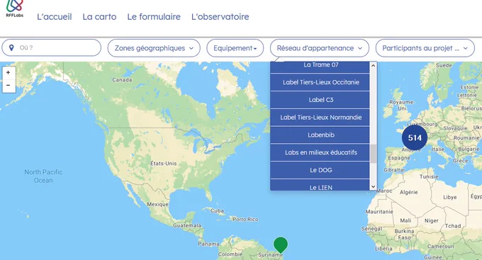 la carto avec la catégorie Labenbib