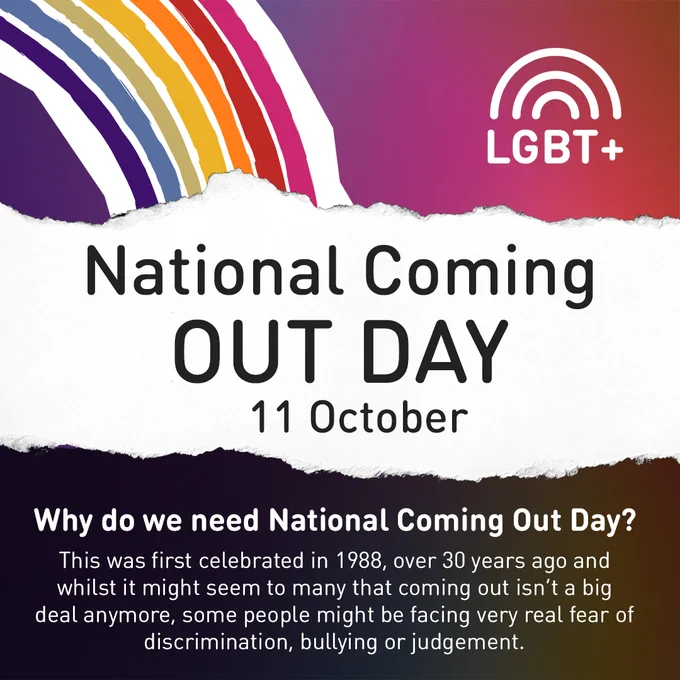 National Coming Out Day 11 October