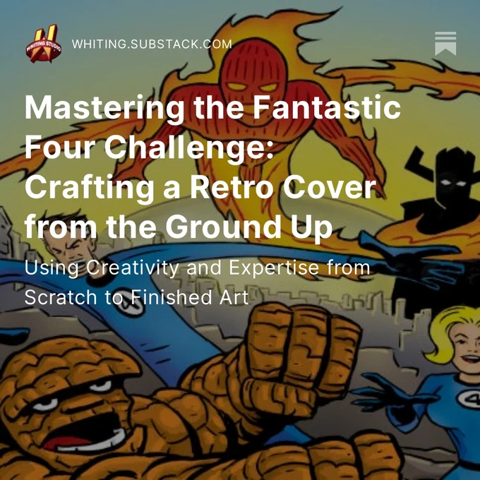  My finished Fantastic Four art is finally complete. 