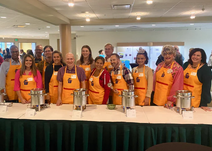 Photo of celebrity soup servers