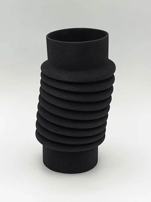 Industrial bellow in Windform TPU, black sealing finished