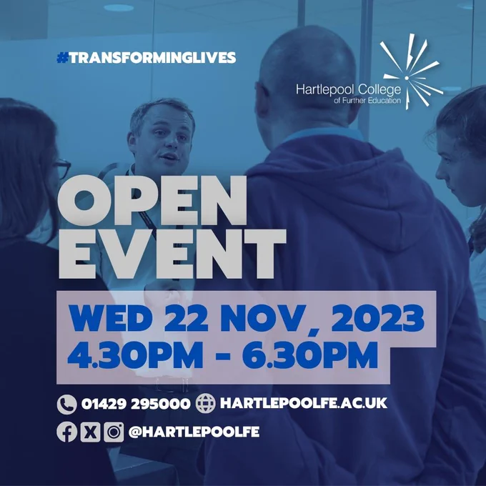Our Next OPEN EVENT is on WED, NOV 22 from 4.30pm til 6.30pm.  

Tour the college, get information, guidance and advice on all our courses from our expert lecturers and our ace @HCFEAdvisers Team.  

More info >> https://bit.ly/hcfeOENov23 

#TransformingLives #HCFEOpenEvents