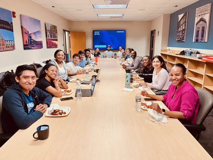 Great conversation, today, at the student Chat and Chew sponsored by the Office of Diversity, Equity, and Inclusion, Saint Louis University School of Medicine. @slusom @sluphsi @SLUMCL @SLU_GME @LmsaSlu @SluSnma @sludchs