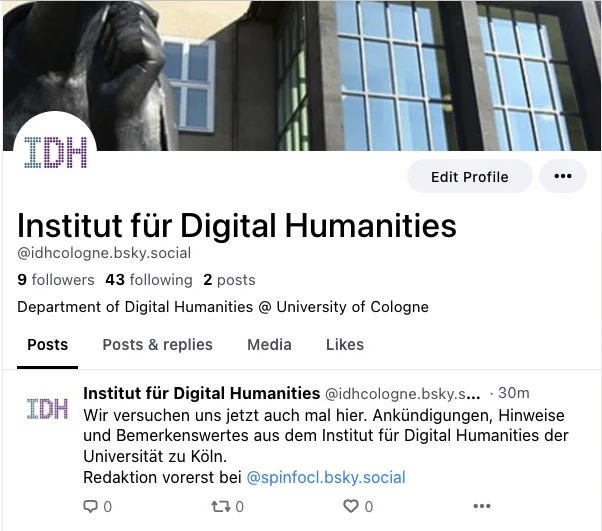 Screenshot des Profils @idhcologne.bsky.social

