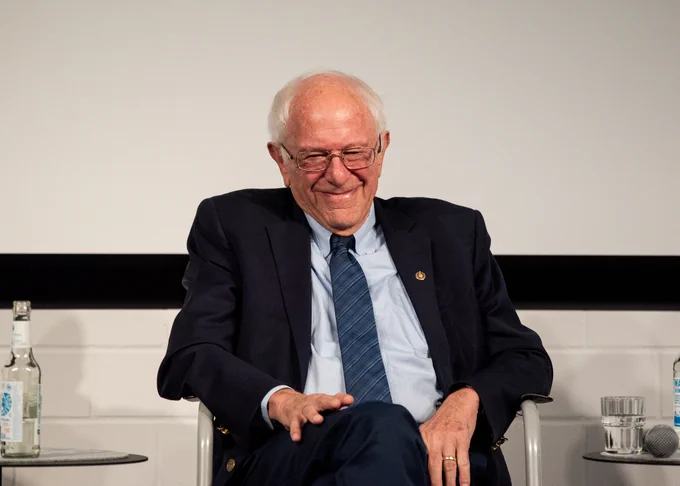 Bernie Sanders zu Gast in der Rosa-Luxemburg-Stiftung.