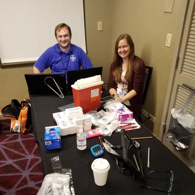 USADA representatives posing for photo