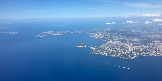 The Campi Flegrei caldera, Naples, Italy