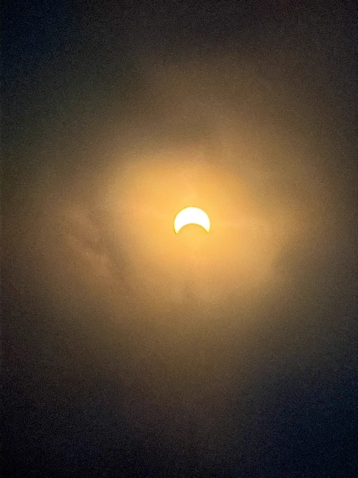 Partial Solar eclipse even in light clouds ☁️