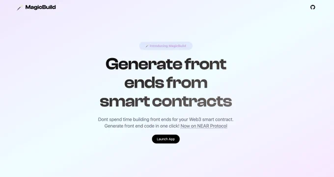 Generate front ends from smart contracts