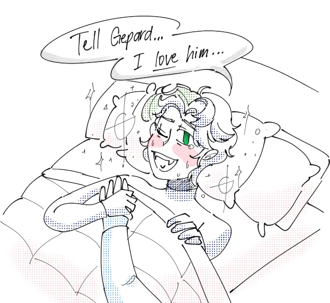 sampo : tell gepard... i love him...