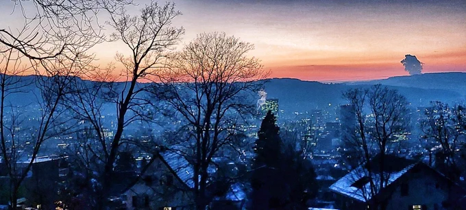 Sunset over Zurich