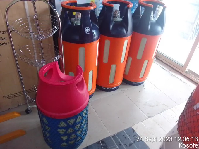 Composite Gas Cylinders are Translucent, Lightweight, Non-Explosive, Non-Corrosive, and Safe. 

Available for delivery in Lagos, Abuja, Benin, Port Harcourt and other cities in Nigeria.

12kg Composite Cylinder - N65k
20kg Composite Cylinder - N95k