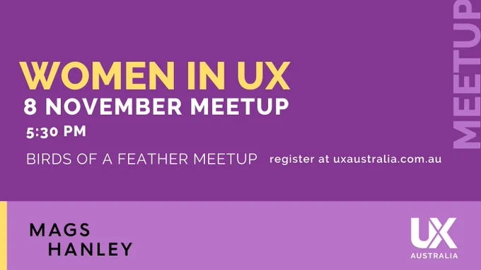 Register for November's WiUX event as we explore career paths in UX.
