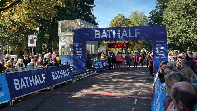 Images of our amazing fundraisers taking part in the Bath Half Marathon.