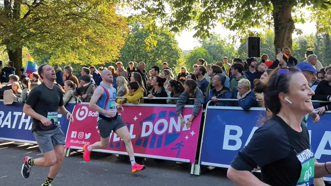 Images of our amazing fundraisers taking part in the Bath Half Marathon.