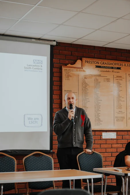 Chief app officer for ICB talking at the AHP day event