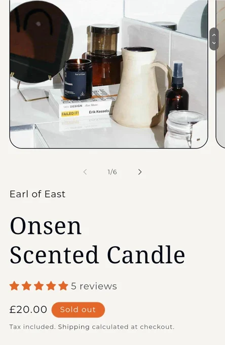Onsen scented candle