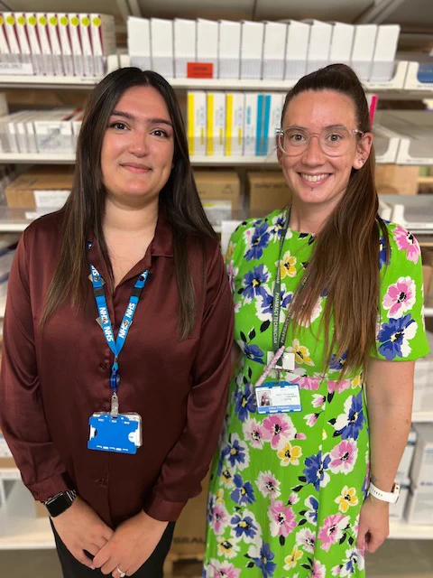 Dani with Chloe Chapman, Pharmacy Technician Specialist – Education and Training 
