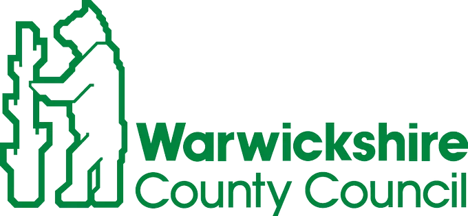 Warwickshire County Council logo in green