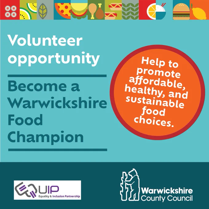 Become a Warwickshire Food Champion volunteer.