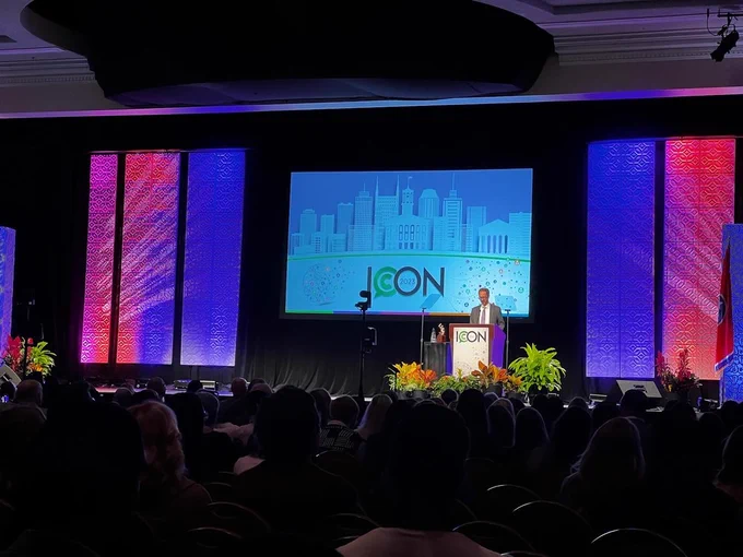 ICON 2023 stage.
