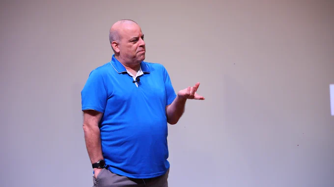 Joe looks very disgusted with something during one of his conference talks. :)