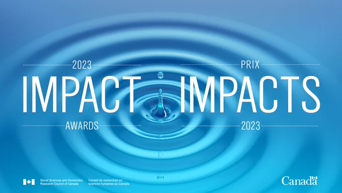 2023 Impact Awards. Water droplet. 