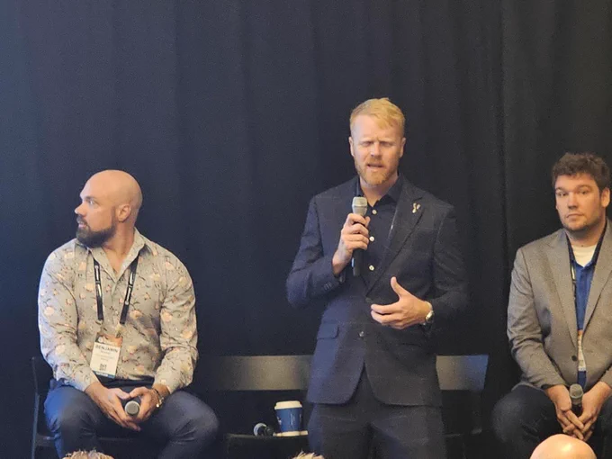 John Britton, Director of Sales Engineering from SilverSky is speaking to an audience at the Channel Connect event in Orlando, FL.